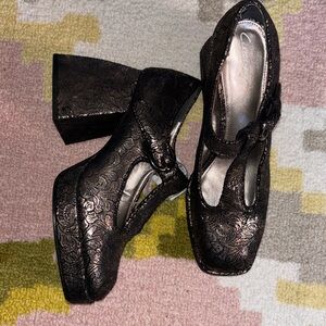 Sam Edelman Black Pewter Mary Jane